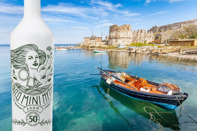ouzo mini mytilinis 50 xronia