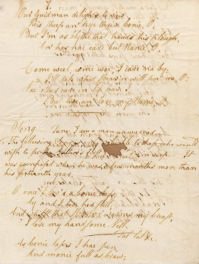 Robert Burns Handsome Nell poem