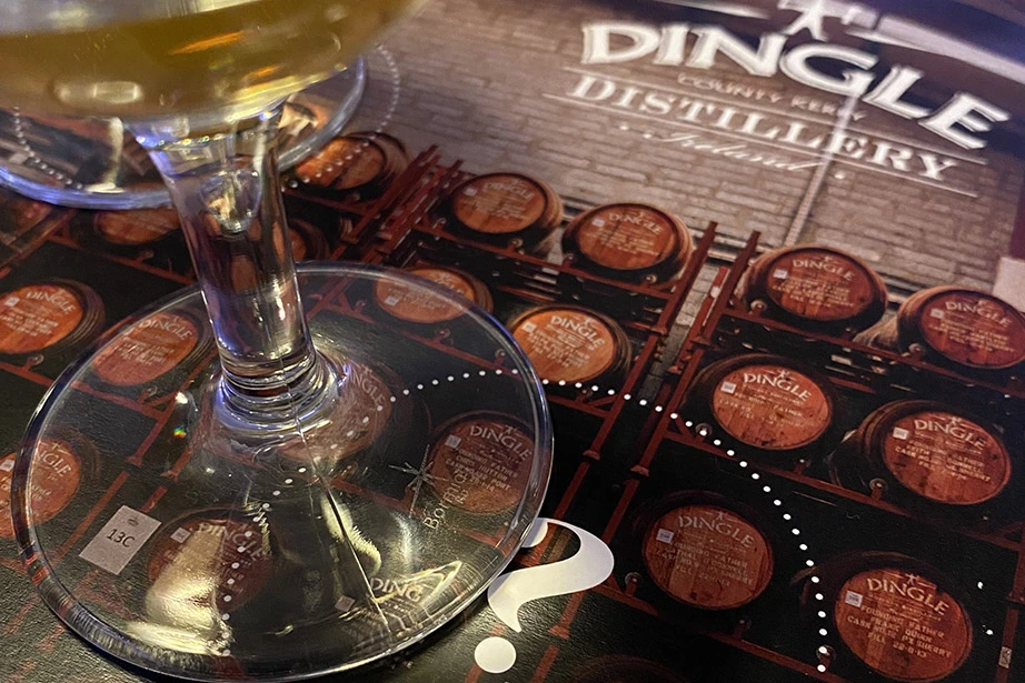 dingle Irish whiskey tasting
