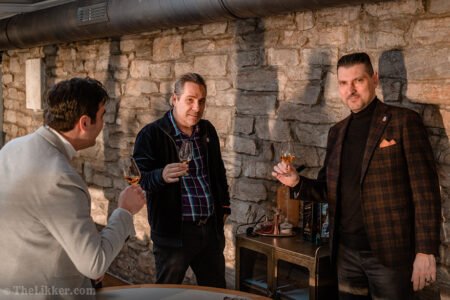 Yiannis Karakasis MW George Economidis and Yiannis Milionis tasting Johnnie Walker Blue Label