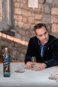 Yiannis Karakasis MW tasting Johnnie Walker Blue Label