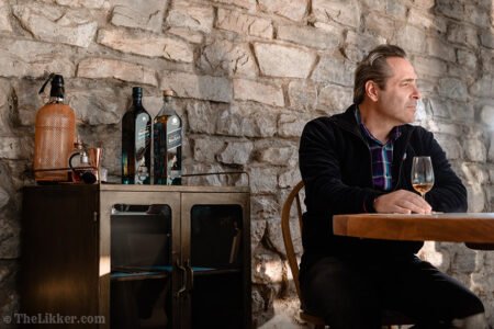 Yiannis Karakasis MW tasting Johnnie Walker Blue Label and Legendary Eight